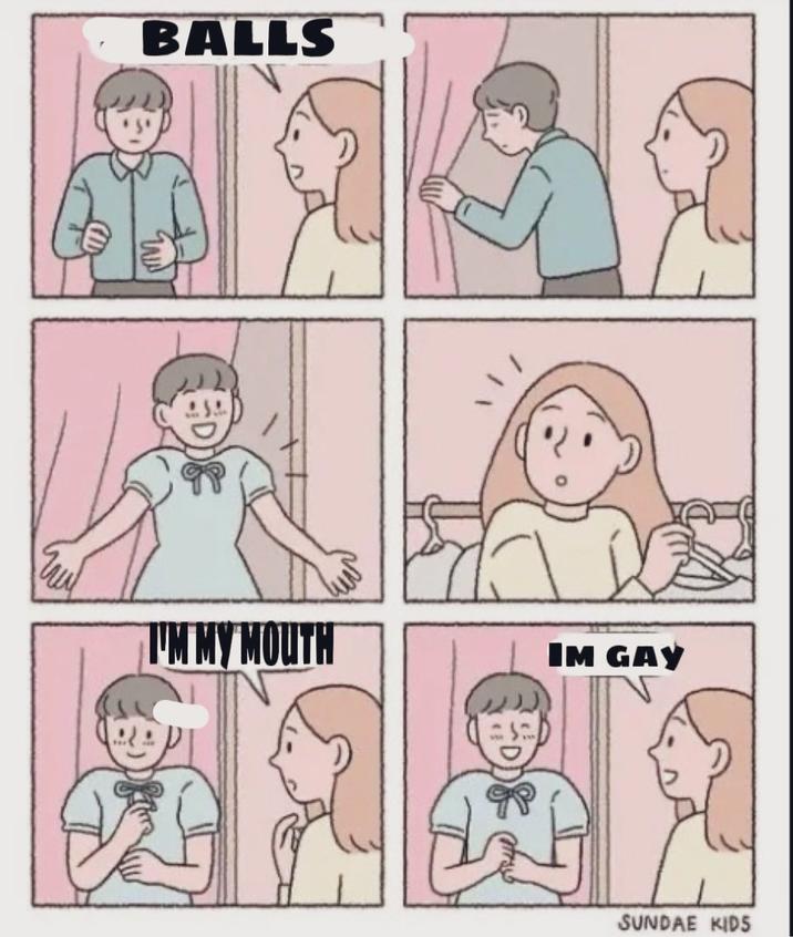 Ball In My Mouth I M Gay Balls In My Mouth I M Gay Know Your Meme
