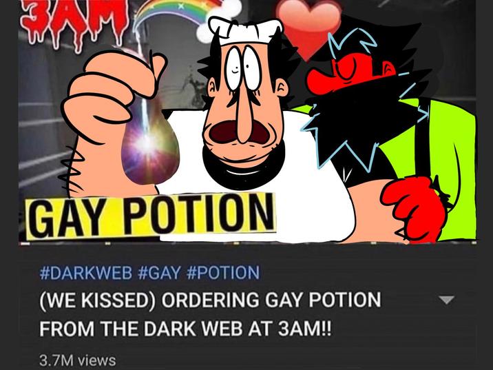 Of Course The First One I Found Just So Happened To Be Of These Two Goofs Imao Ordering Gay