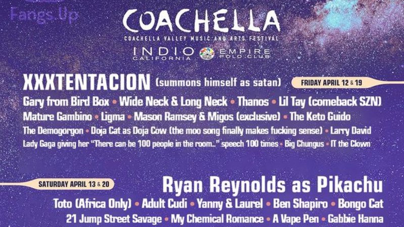 10+ Coachella Lineup Poster Parodies We Hope Will Keep On Coming 
