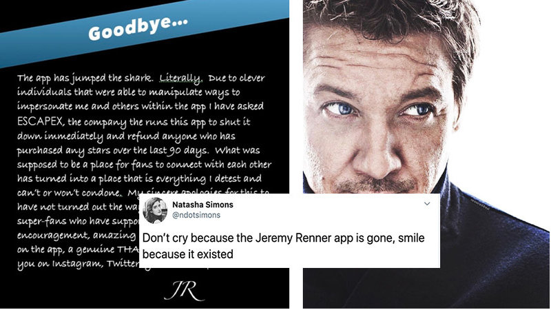 Twitter Sarcastically Mourns The Loss Of The Jeremy Renner App