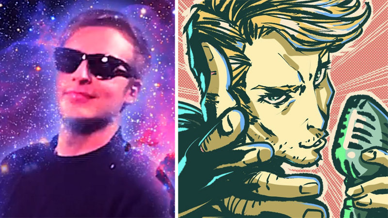 YouTuber Wavywebsurf depicted in his channel's profile pic and fan art
Wavywebsurf interview