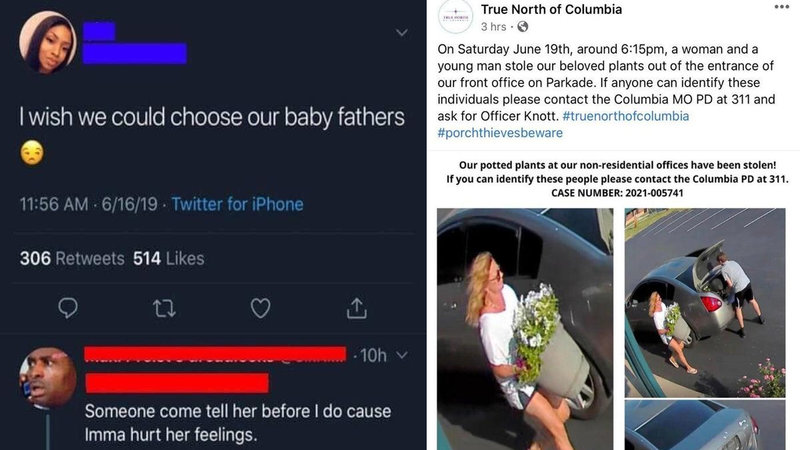 Two trashy finds from the following collection.