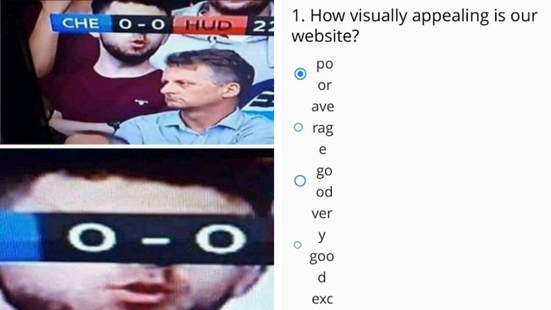 Two accidental comedy moments.