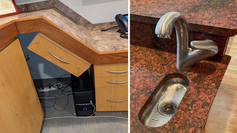 Two examples of mildly infuriating things in the following collection. 