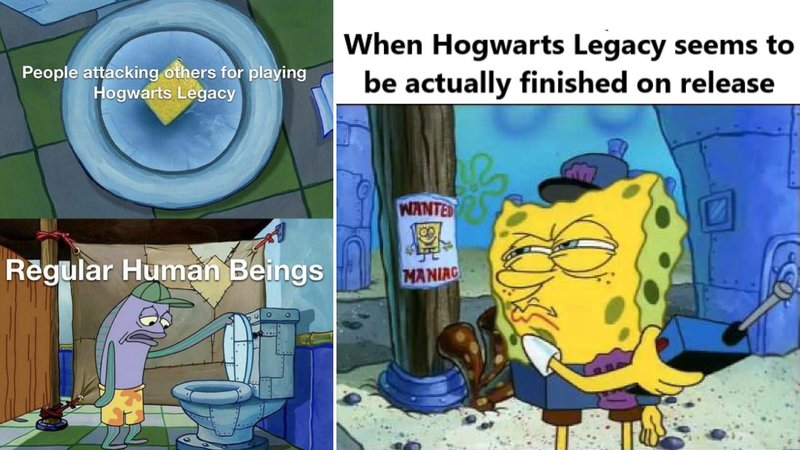 Two Hogwarts Legacy memes in the following collection.