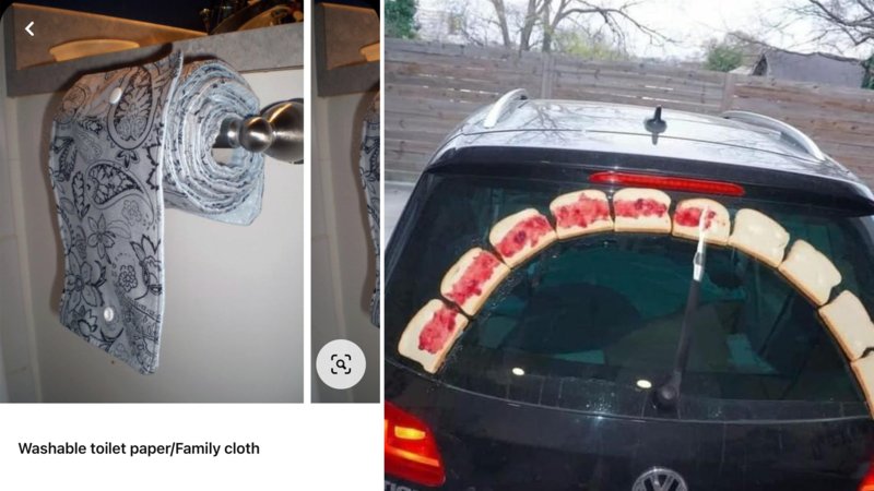 pbj 
car 
car windshield
toilet paper
toilet roll
diy toilet paper
facebook marketplace
