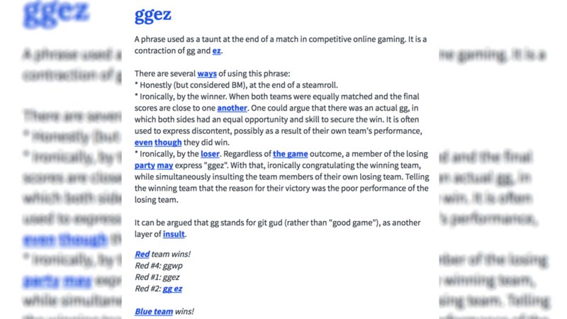 gg 
text
blue text
urban dictionary
