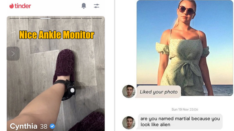 Two images from Tinder in the following collection.