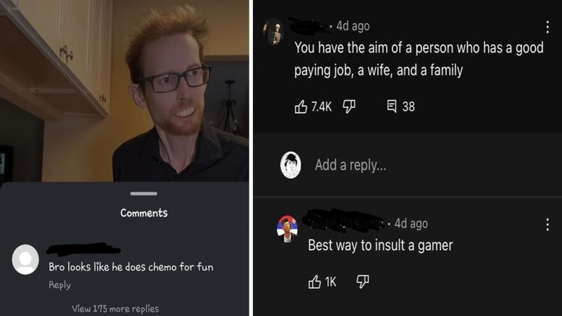 Two images from /r/rareinsults.