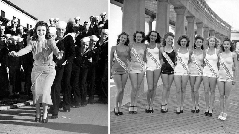 Two images from 1940s.