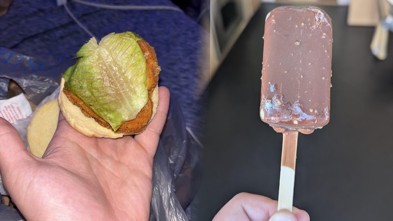 Shrinkflation example images.