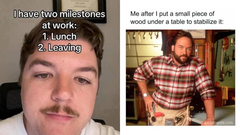 30 Relatable Moments That Connected People This Week Two images of relatable jokes.
