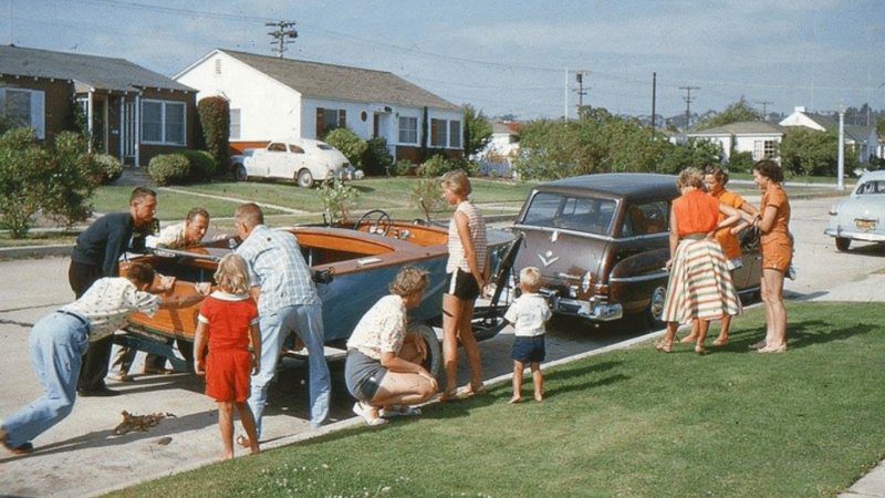 Two images from the 1950s.