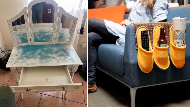 These 25 DIY Projects Were Major Failures Two images.