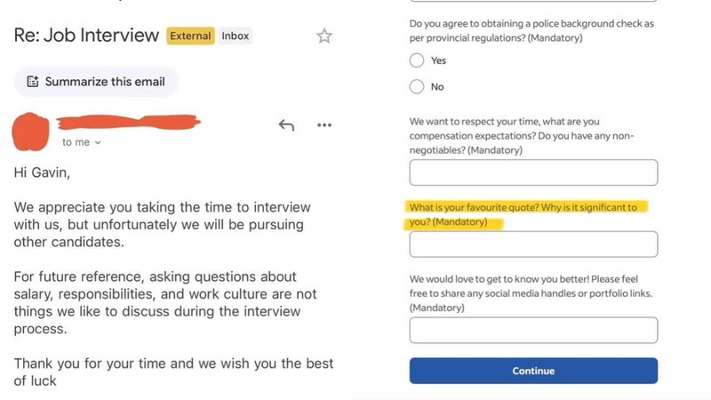 25 Examples Of How Hard It Is To Find A Job Two images.