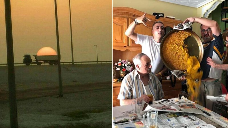 25 Times Someone Took A Photo At The Perfect Time Two photos.