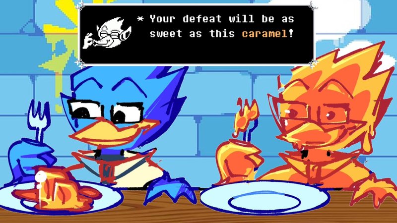 Examples of the Berdly Caramel meme.
