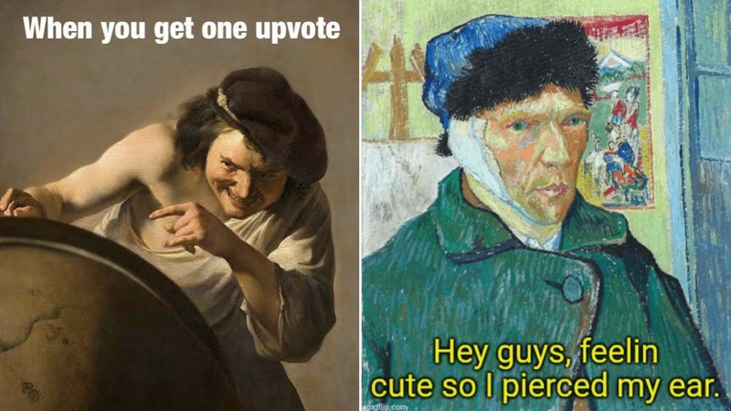 Two memes.