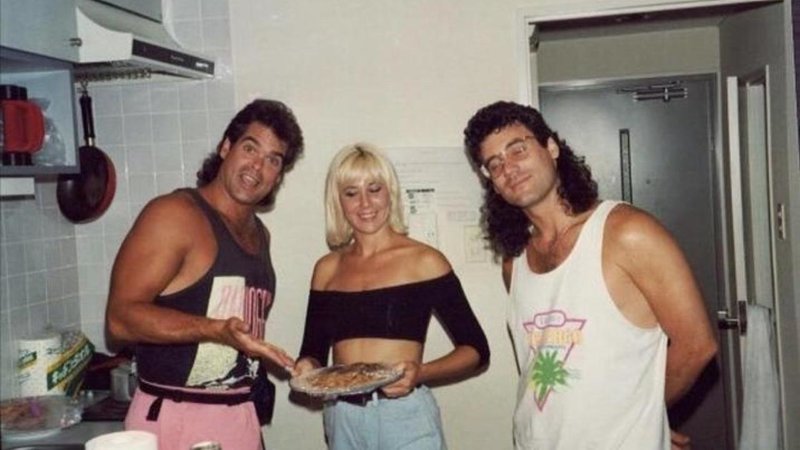 Two images from the 1980s.