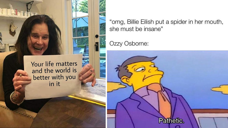 15 Ozzy Osbourne Memes Celebrating The Legendary Metal Singer Two Ozzy Osbourne Memes.