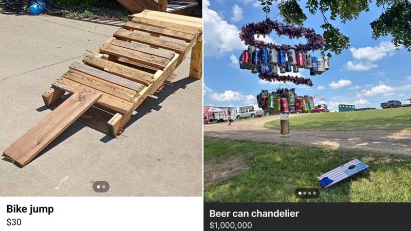 25 Of The Oddest Items People Are Selling Online Two images.
