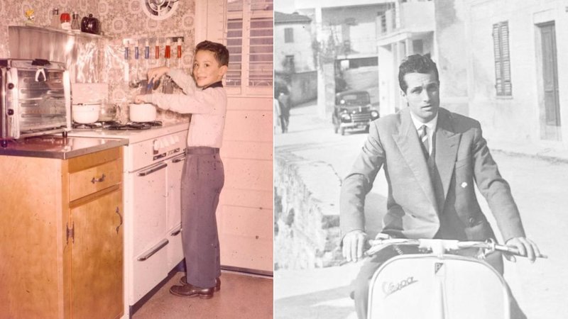 Two photos from the 1950s.