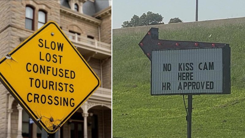 Two signs.