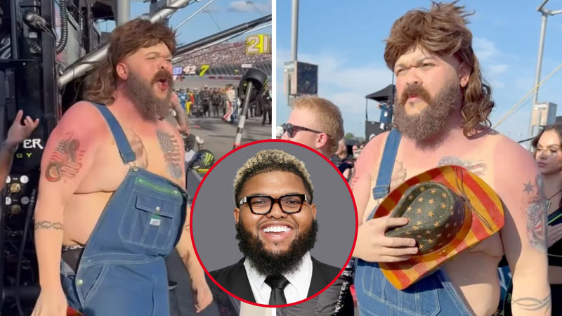 What's Up With Druski Doing 'White-Face' Again? Reactions To The Black Comedian's NASCAR Fan Parody Explained