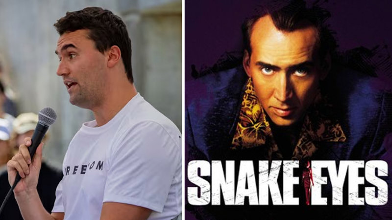 Charlie Kirk and the 1998 film Snake Eyes.
