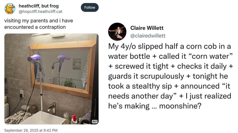 Relax With 25 Internet Posts That Are So Non-Political Two photos.