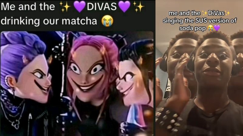 Me And The Divas Drinking Our Matcha meme explained.