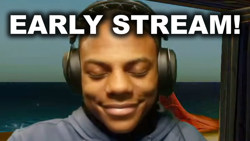 IShowSped trying not to laugh in the "Early Stream" livestream from December 2021.