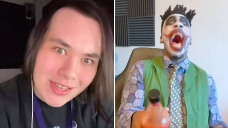 The people from the "Clock Strikes 12 Midnight Arrives" meme on TikTok.