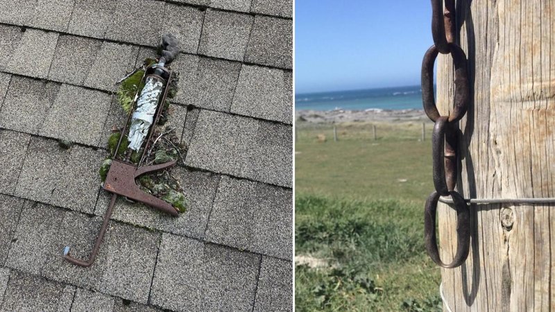 Two photos of used items.