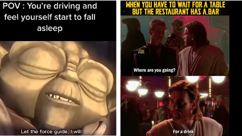 Two Prequel Memes from the collection.