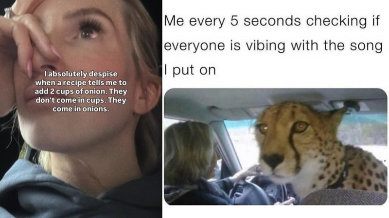 Two relatable memes.