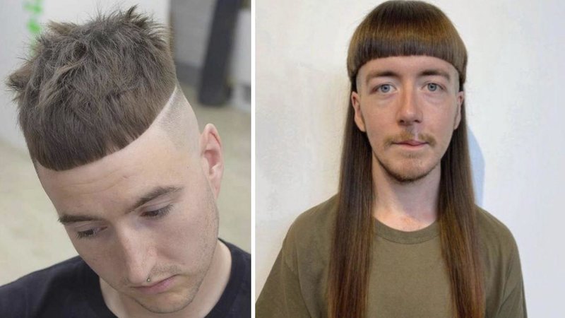 Two haircuts.