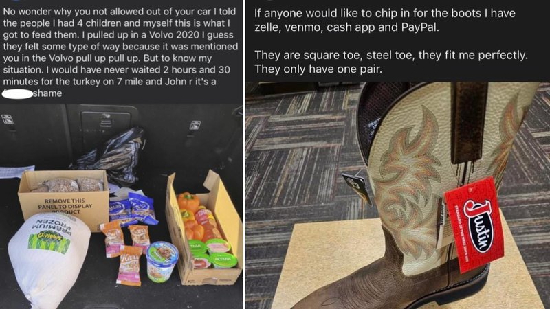 Two screenshots from Reddit.