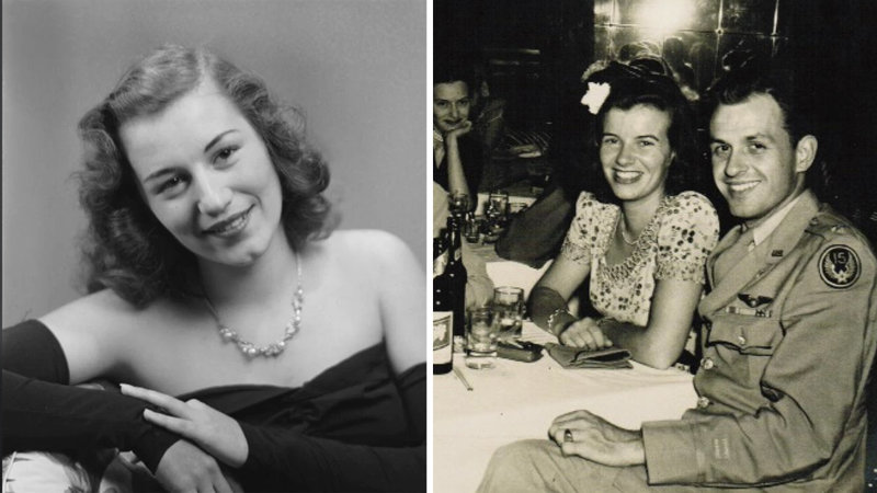 Two photos from the 1940s.