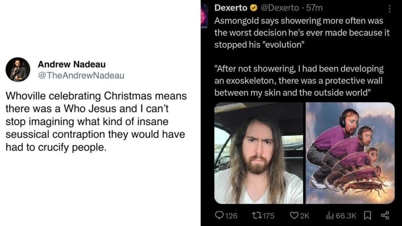 Two weird sentences.