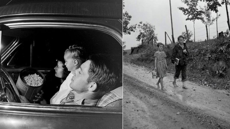 Two photos from the 1940s.