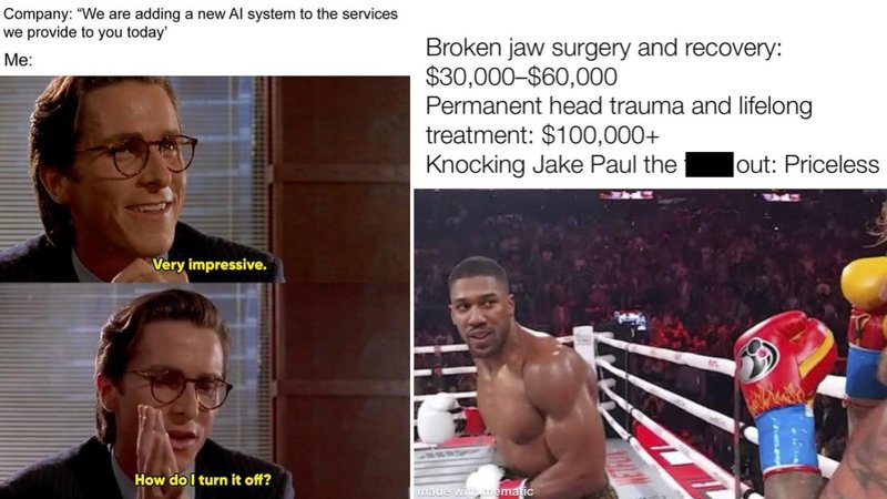 Two memes.