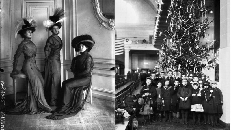 Two images from the 1900s.