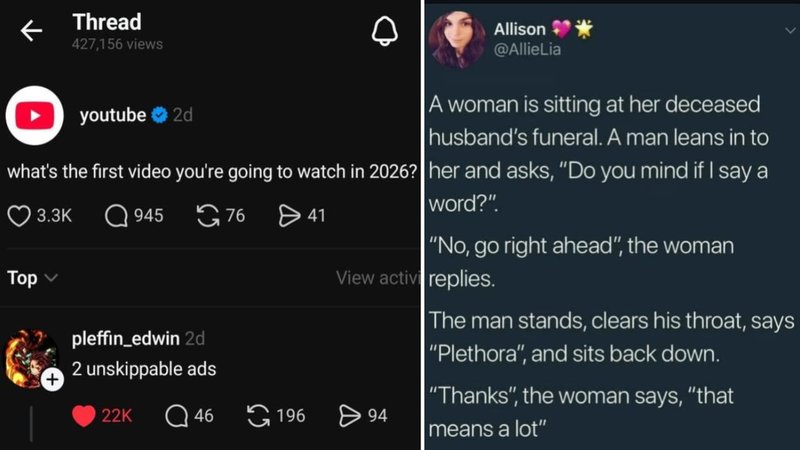 Two technically true comments.