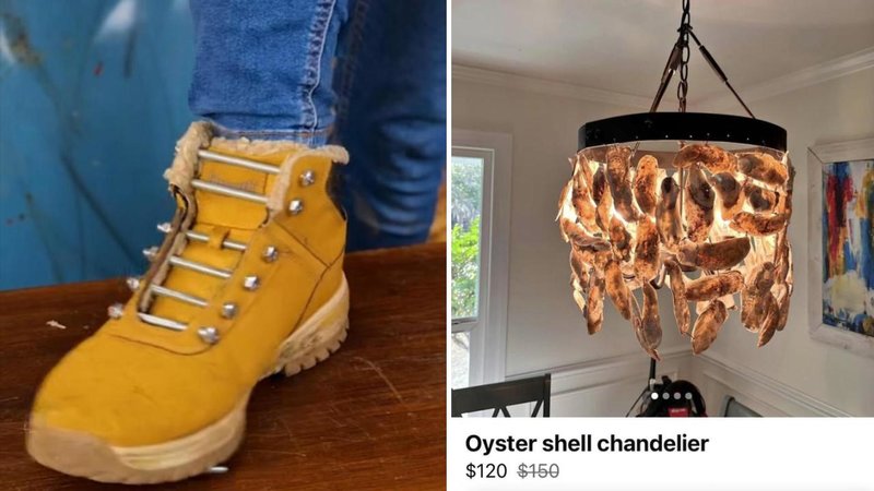 Oyster shell chandelier
$120 $150