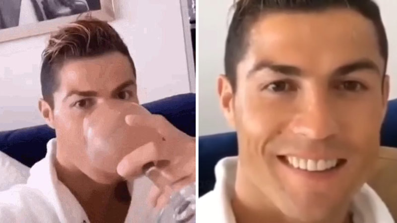 Cristiano Ronaldo Drinking meme explained.