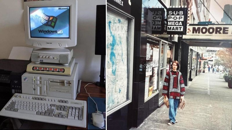 Two images from the 1990s.