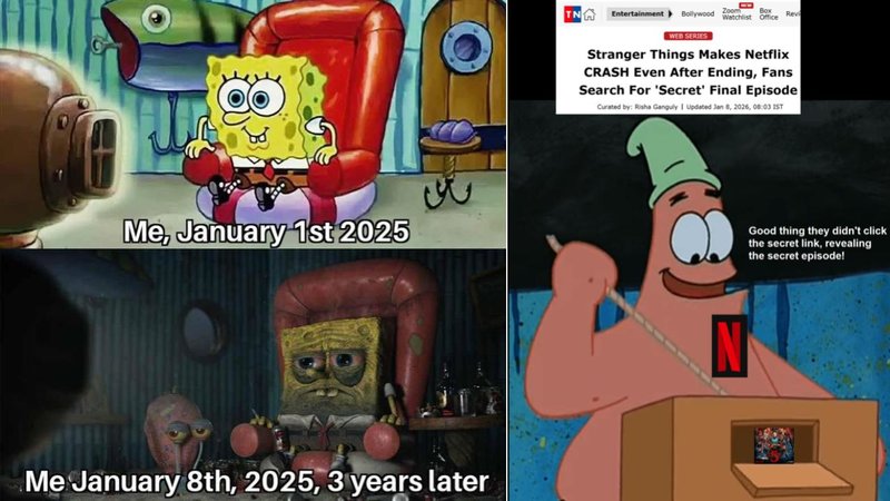 Two SpongeBob memes.