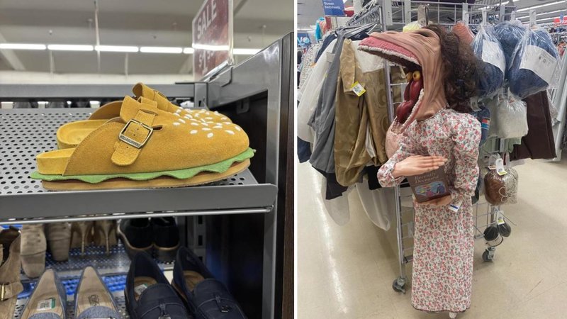 Two images of vintage items.