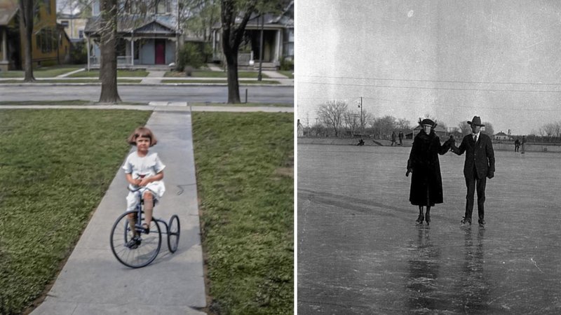 Two images from the 1920s.